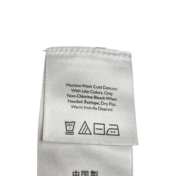 Eddie Bauer  Cardigan Sweater Women XL Navy Cotton One-Button Ribbed at waist - Picture 8 of 9